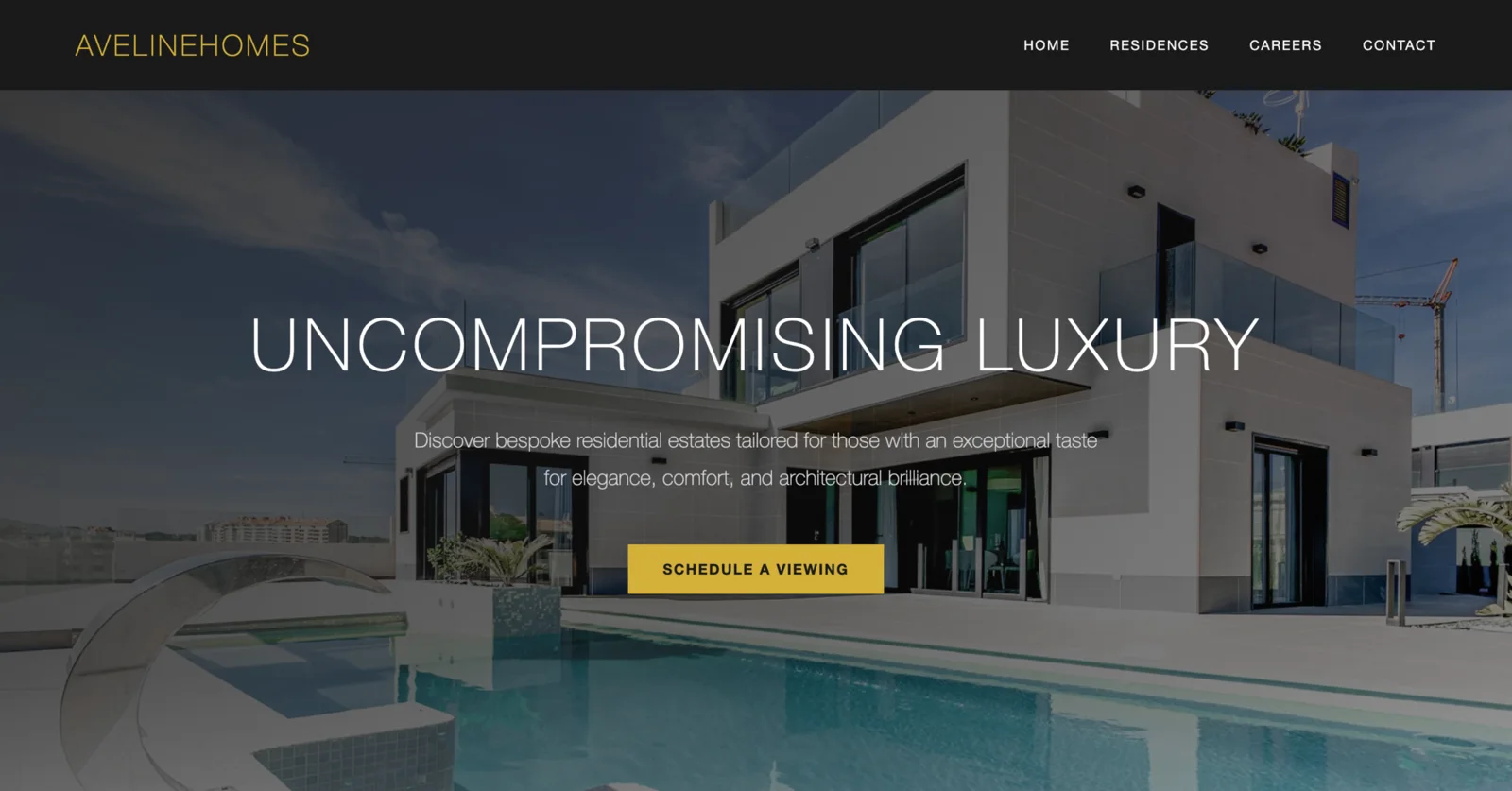 Aveline Homes website
