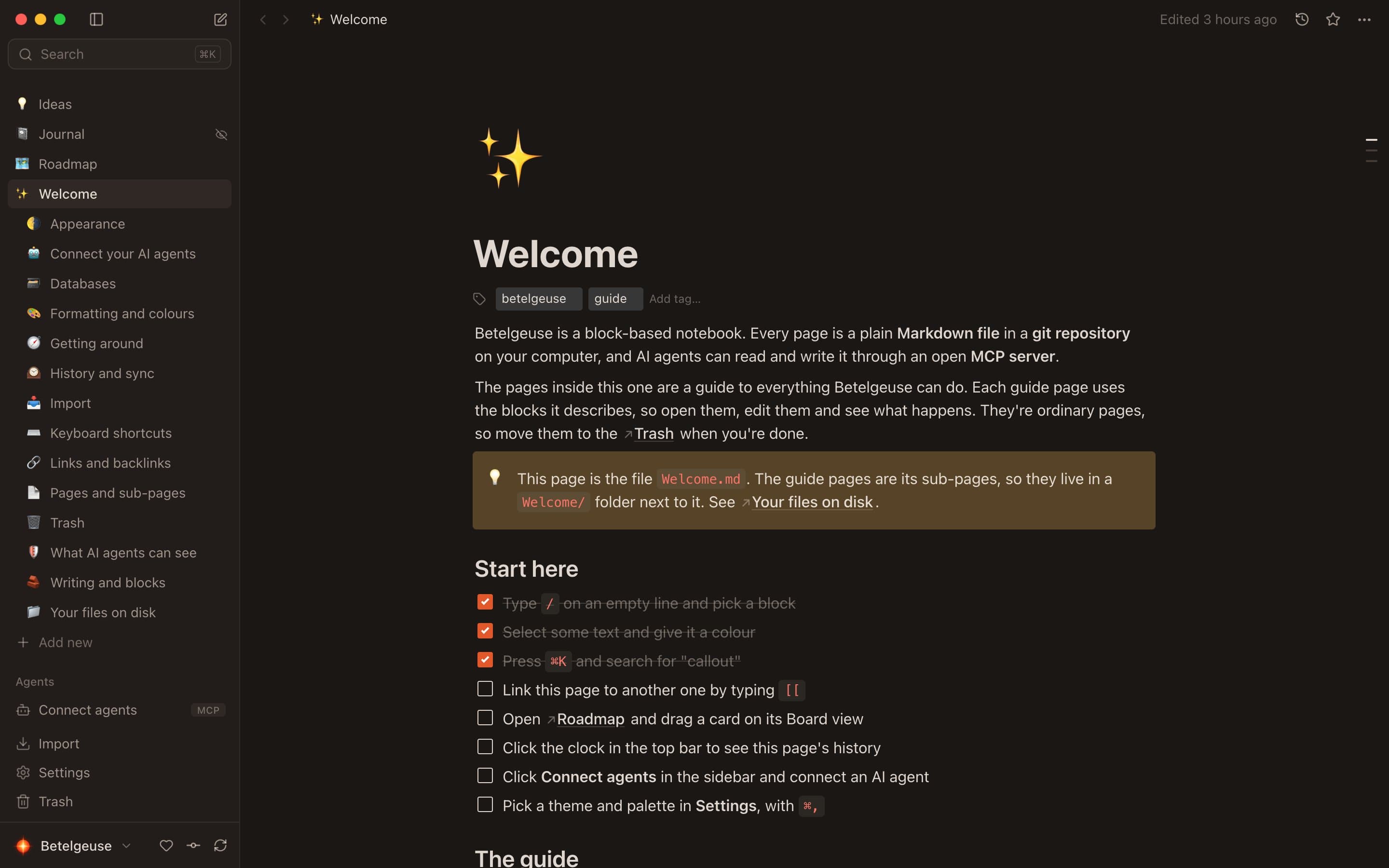 Betelgeuse, our open-source notes and docs app