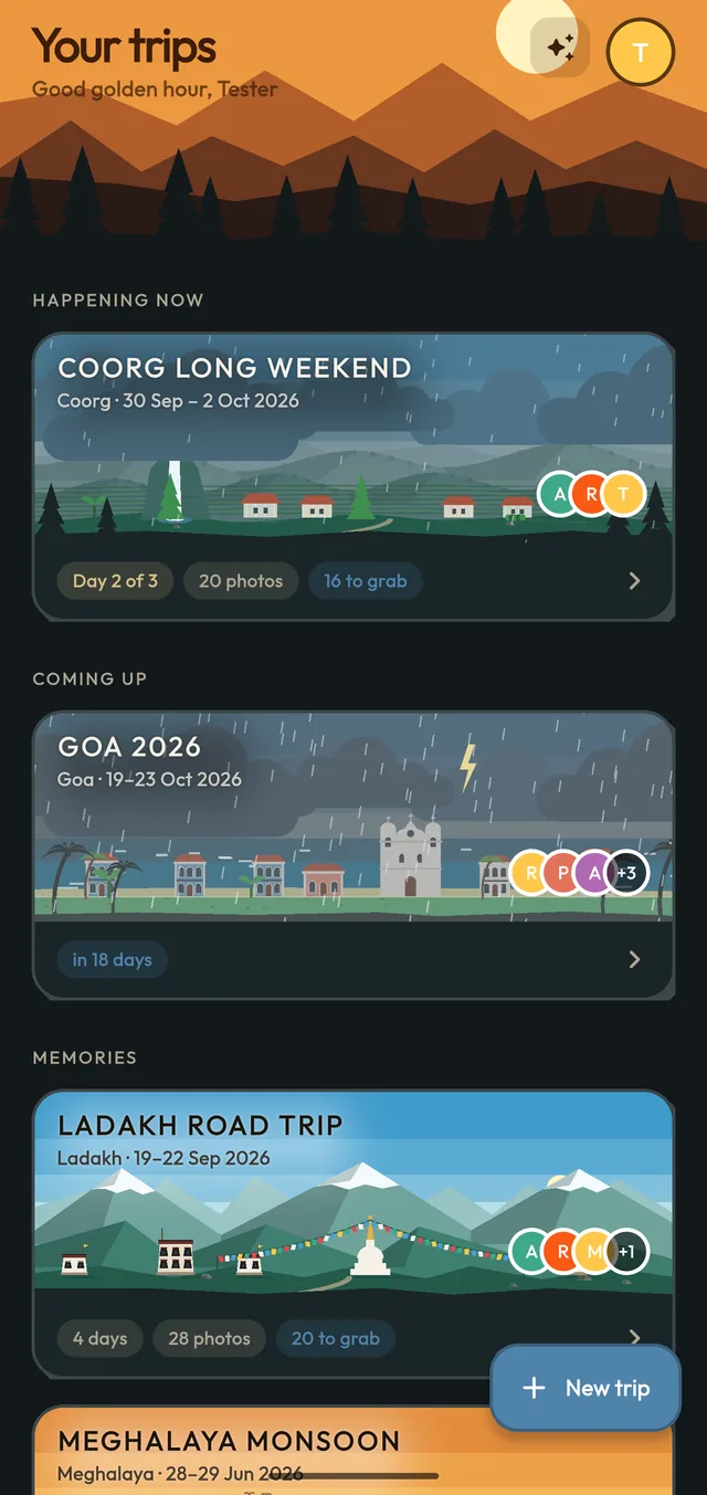 Campfyr, our group travel app